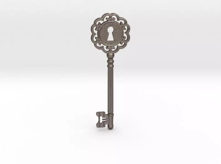 Lock Key 3D print model_0
