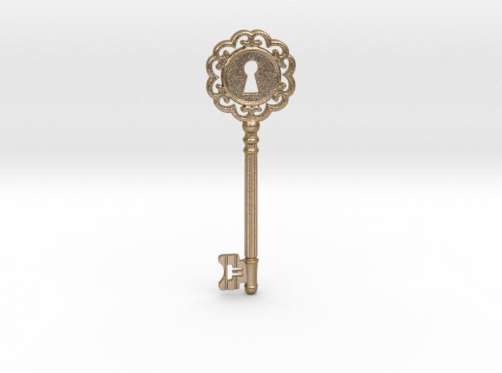 Lock Key 3D print model_1