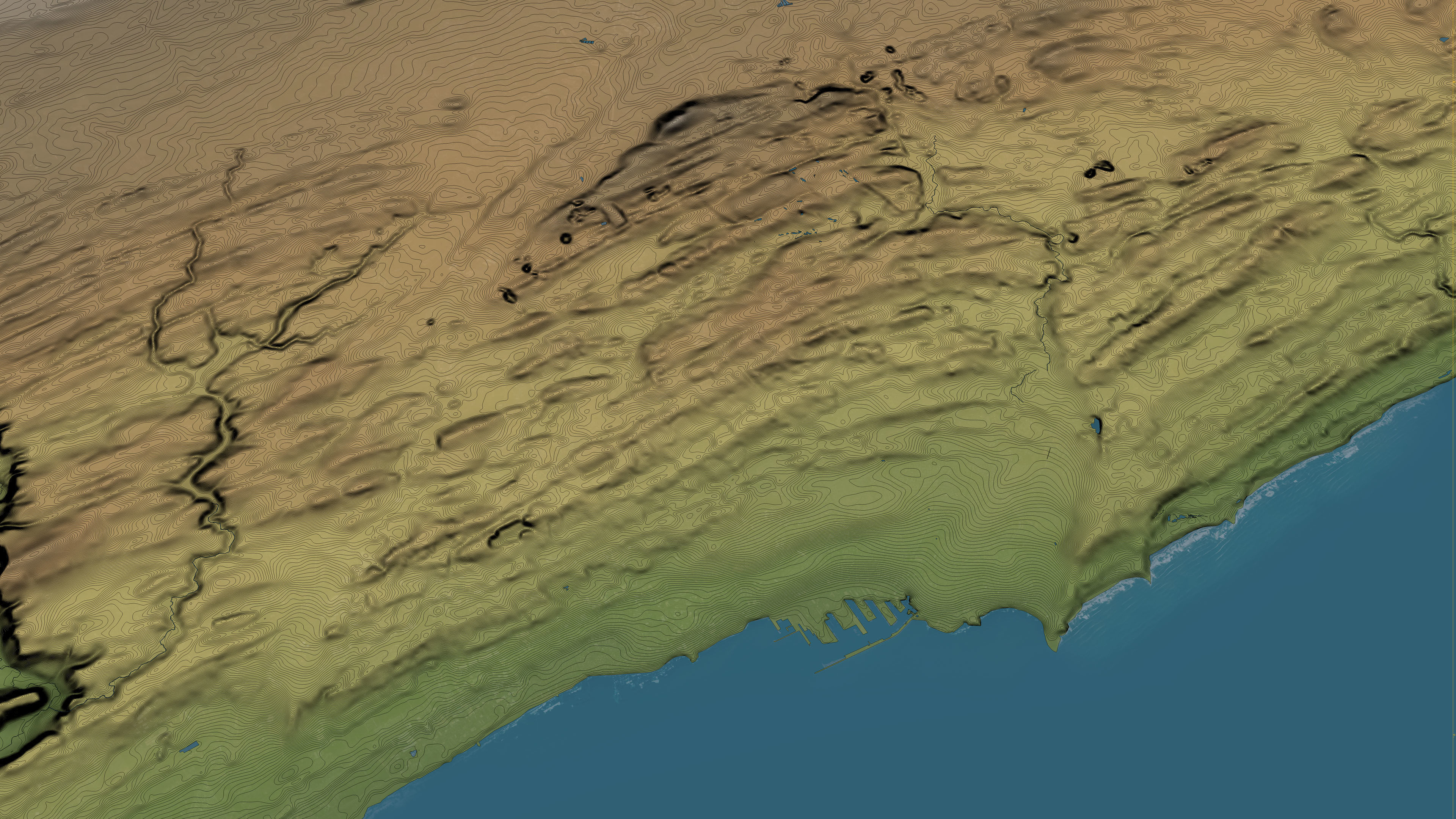 Casablanca - Topography Terrain Low-poly 3D model_21