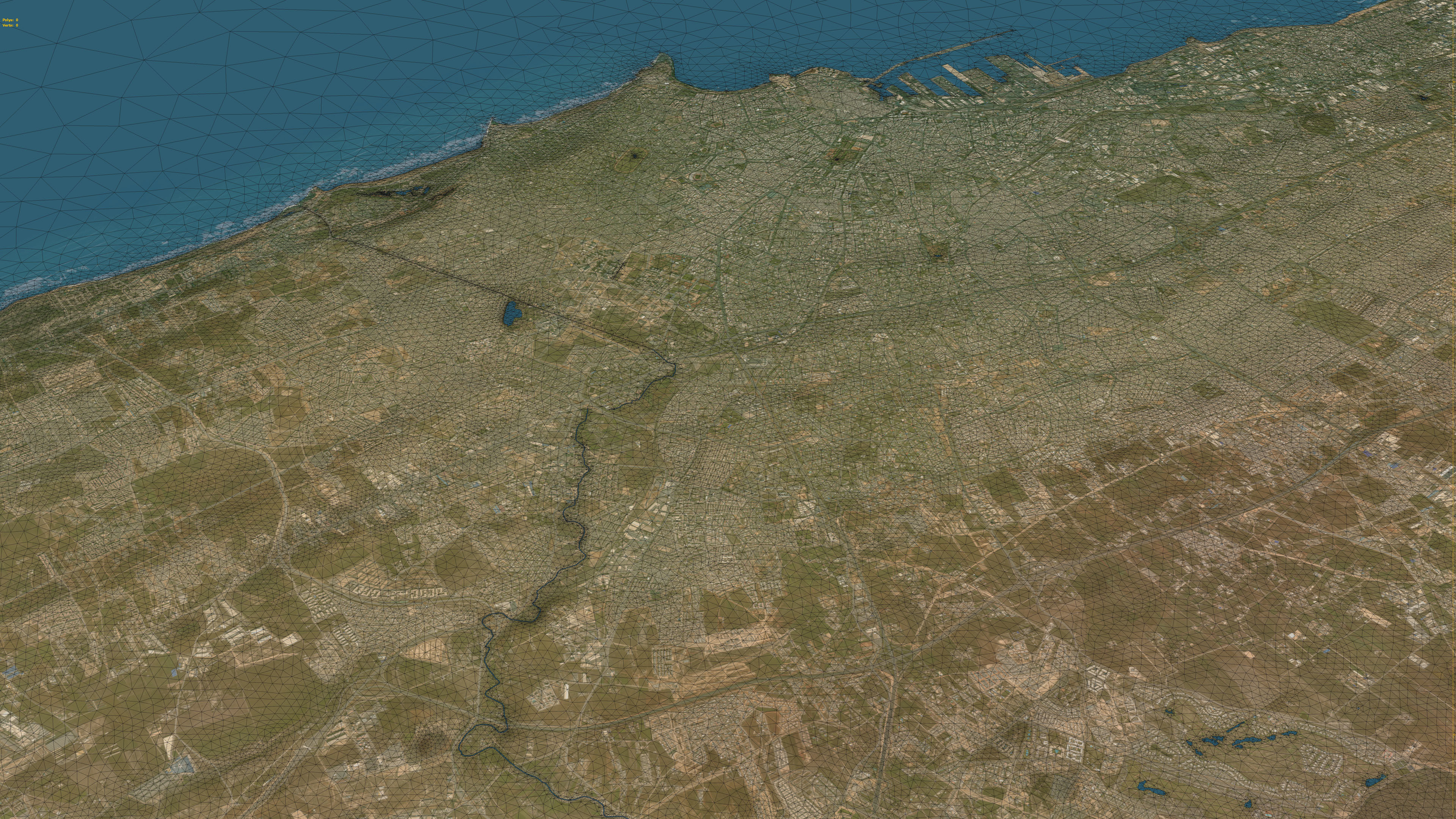 Casablanca - Topography Terrain Low-poly 3D model_4