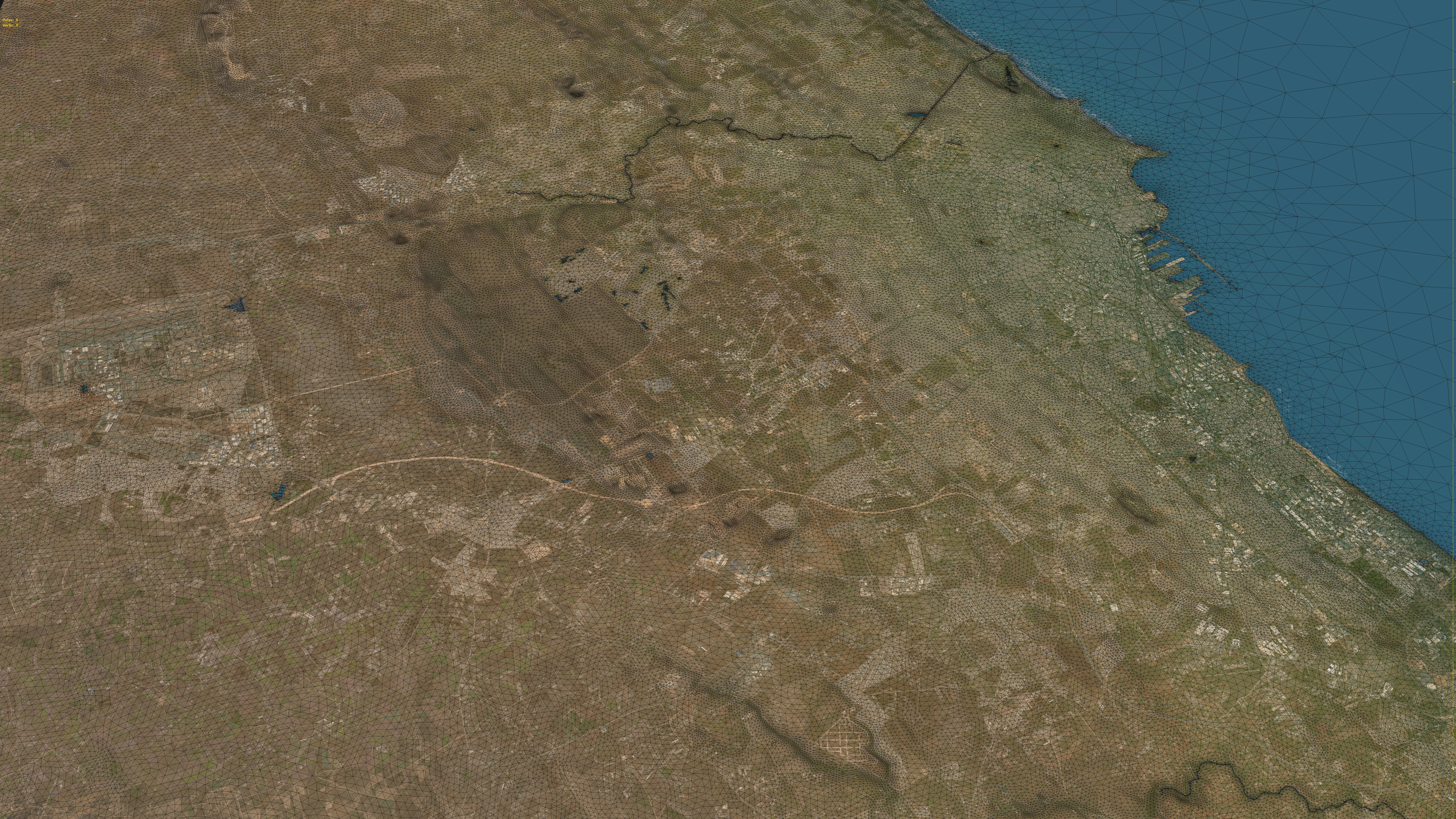 Casablanca - Topography Terrain Low-poly 3D model_22