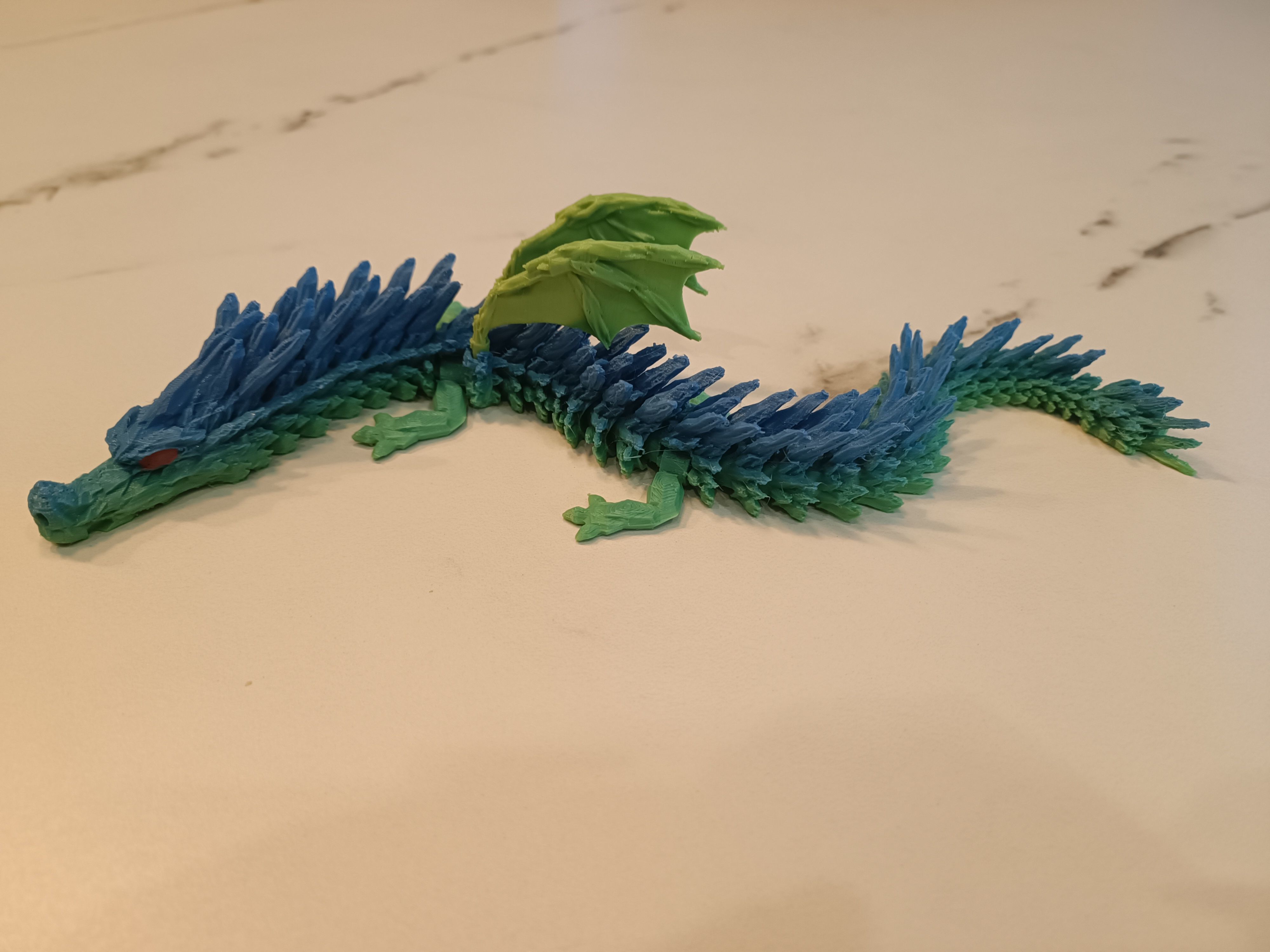 REALISTIC WINGED ARTICULATED DRAGON 3D print model_1