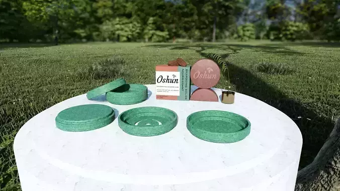Oshun solid Shampoo Low-poly 3D model