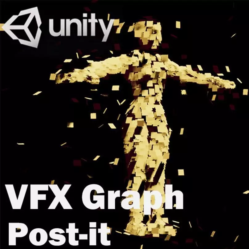 Unity VFX Graph - Post-it models 3D model