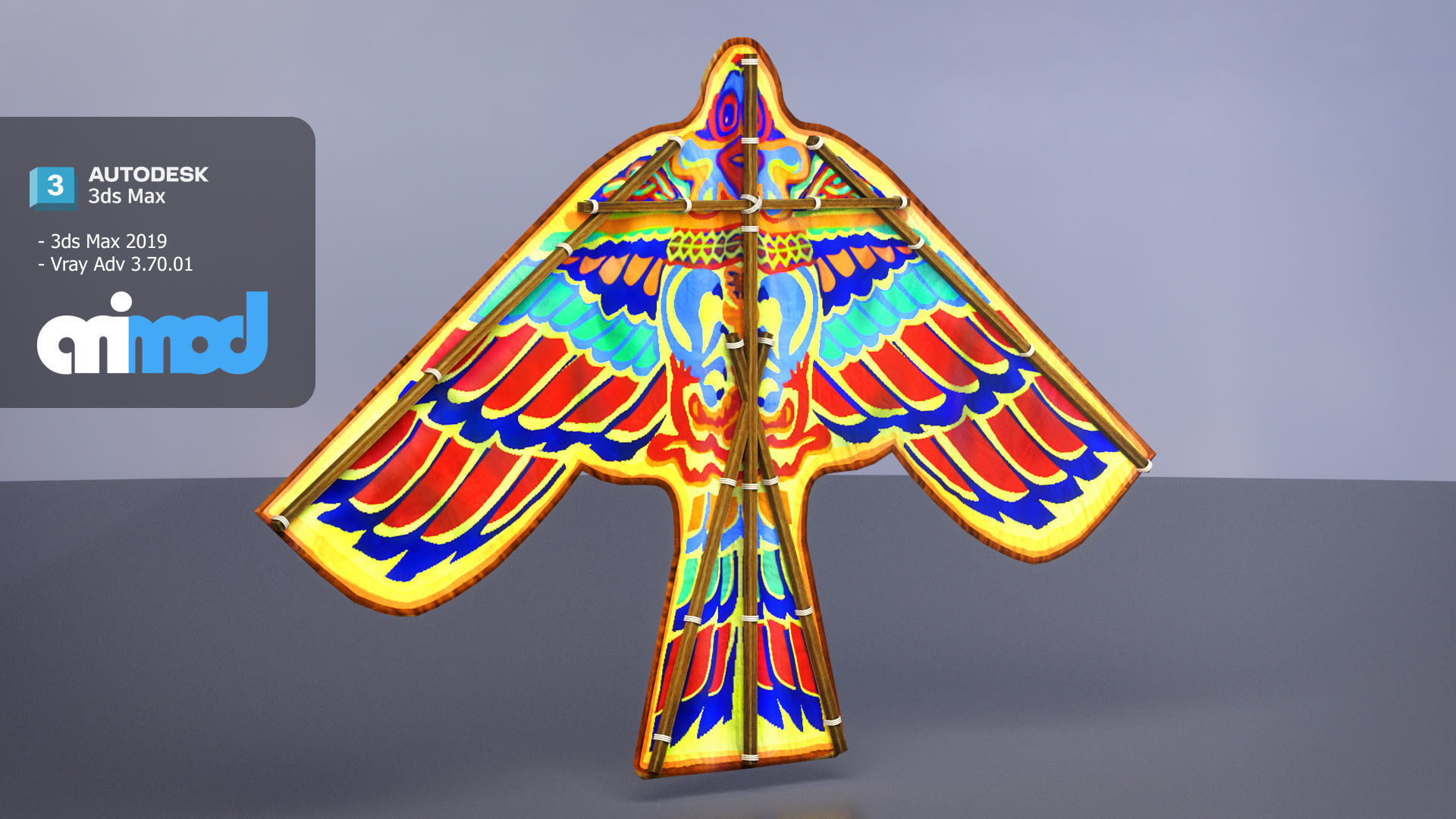 Eagle Kite 3D model_1