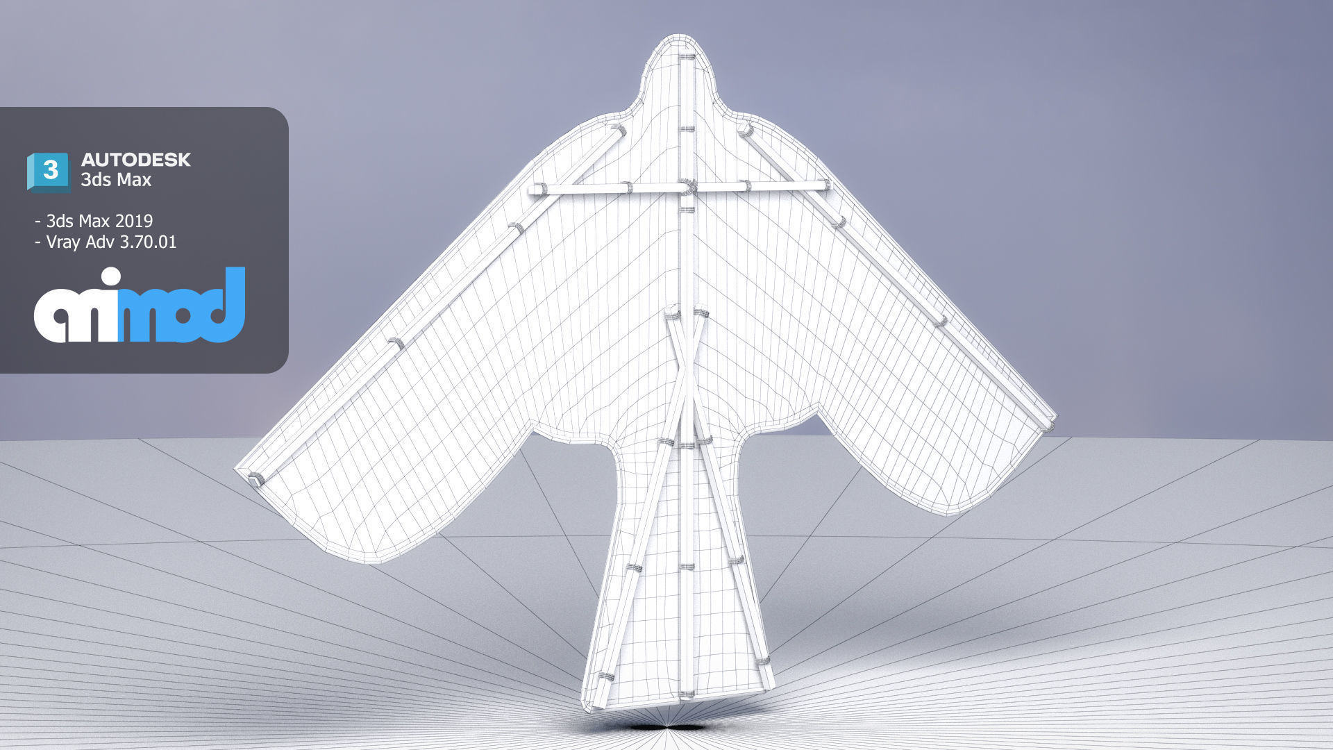 Eagle Kite 3D model_6