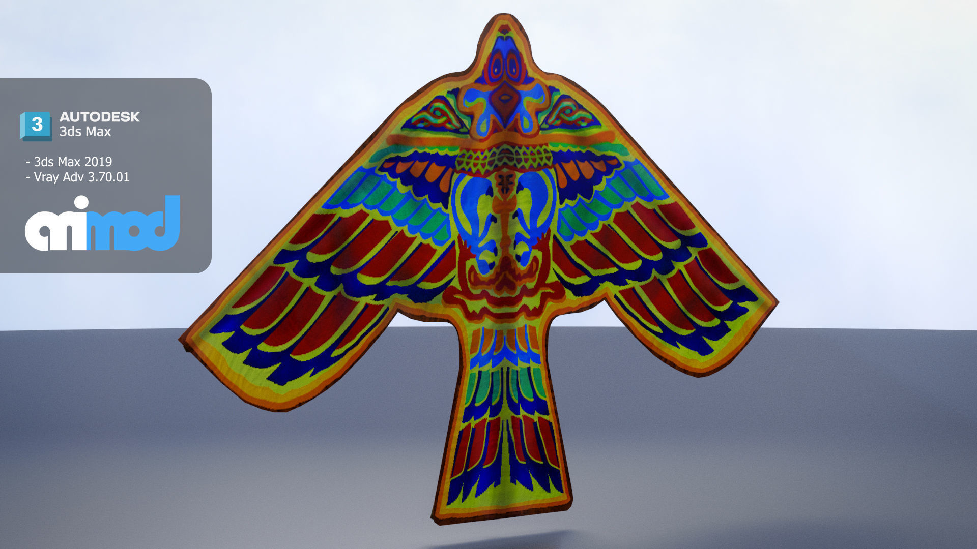 Eagle Kite 3D model_4