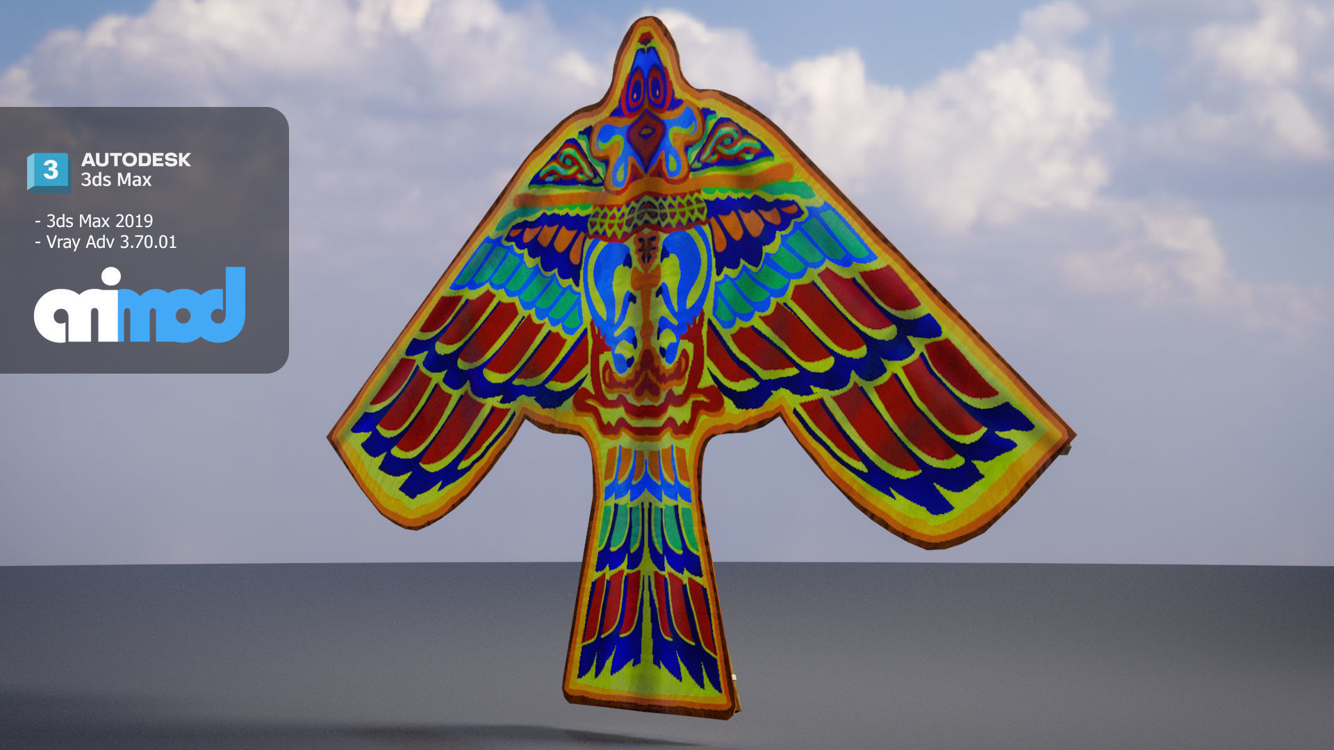 Eagle Kite 3D model_3