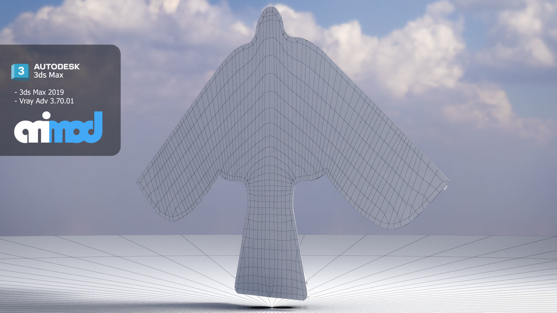 Eagle Kite 3D model_8