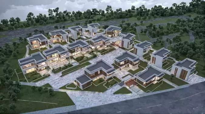 Greek Hills Villas  3D model
