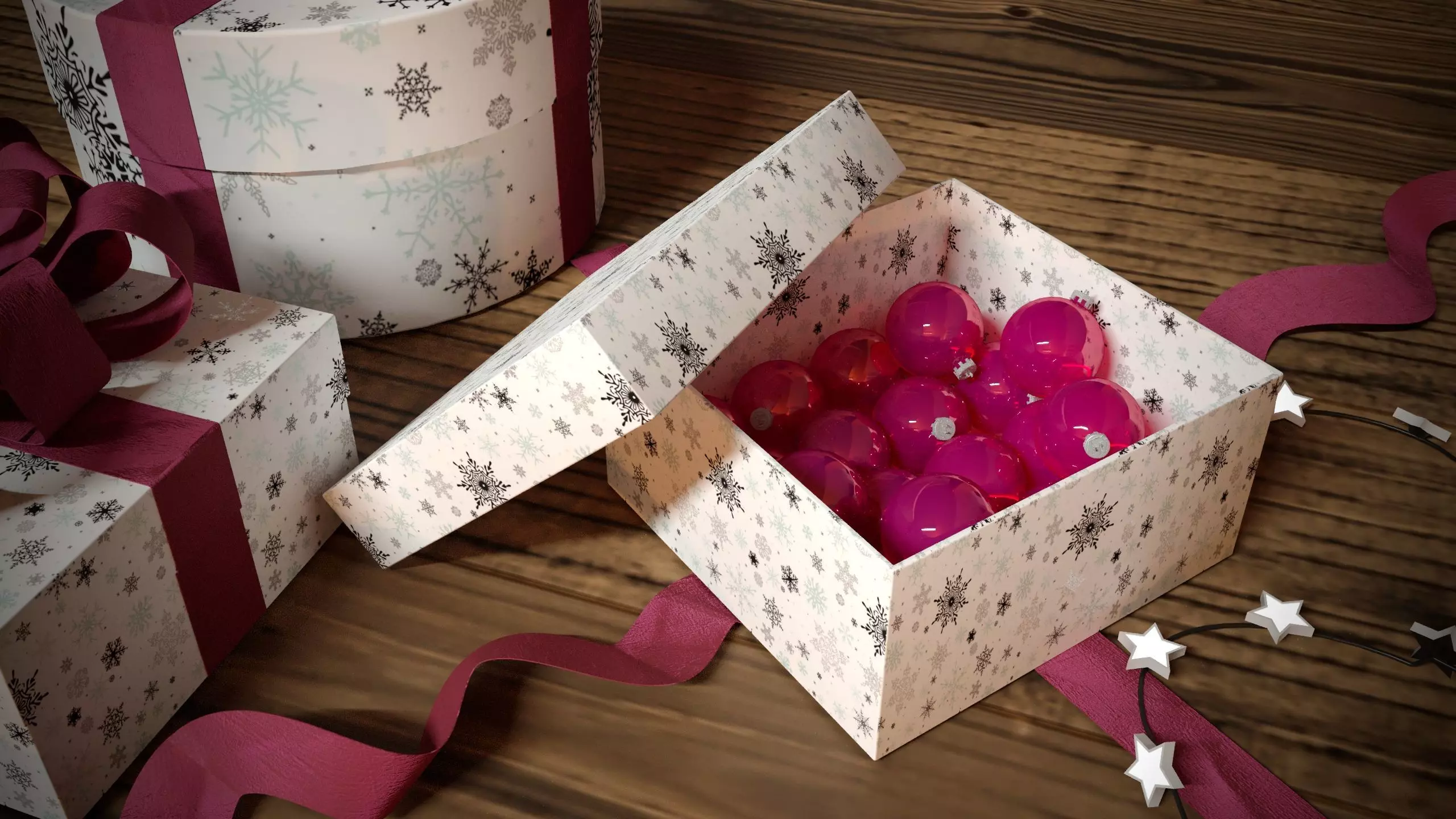 New Year Christmas Presents 3D model_0