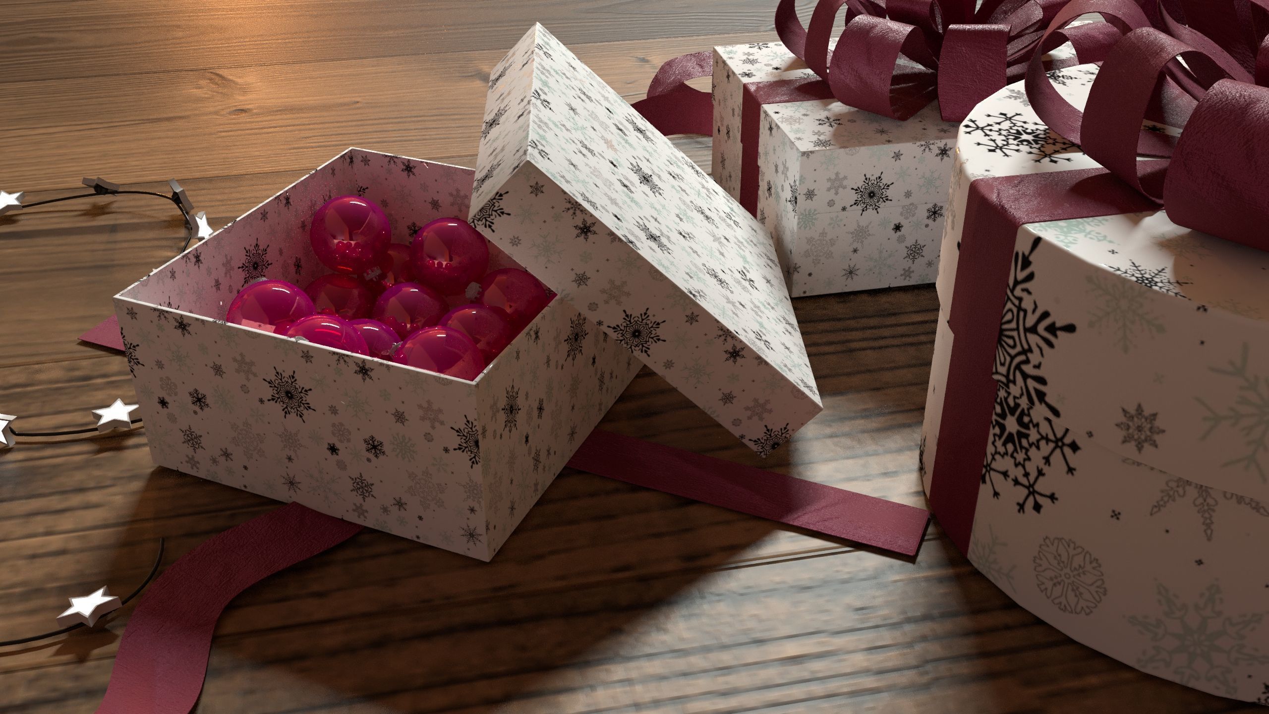 New Year Christmas Presents 3D model_3