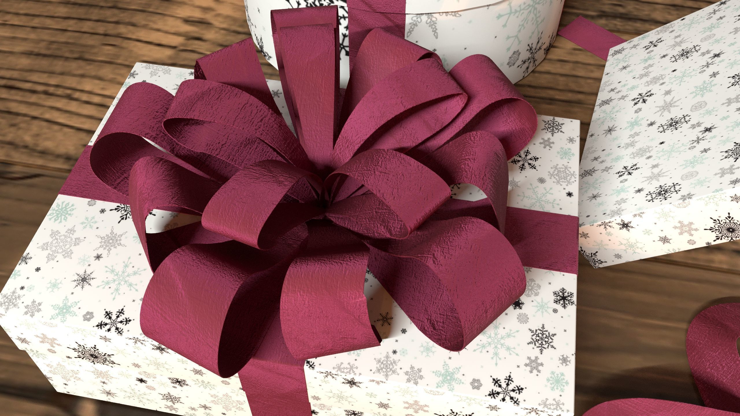 New Year Christmas Presents 3D model_5