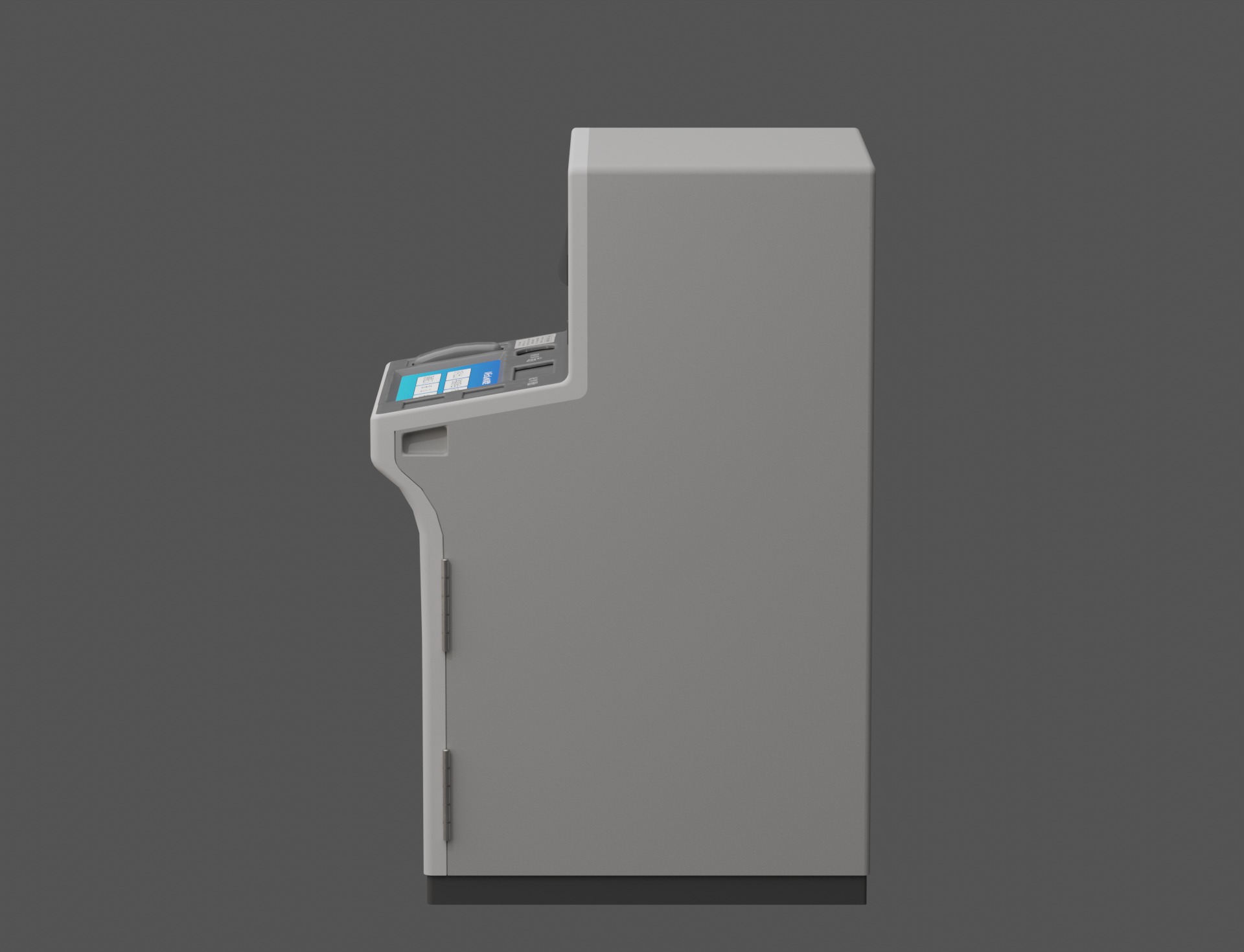 Low-Poly Japanese ATM Low-poly 3D model_2