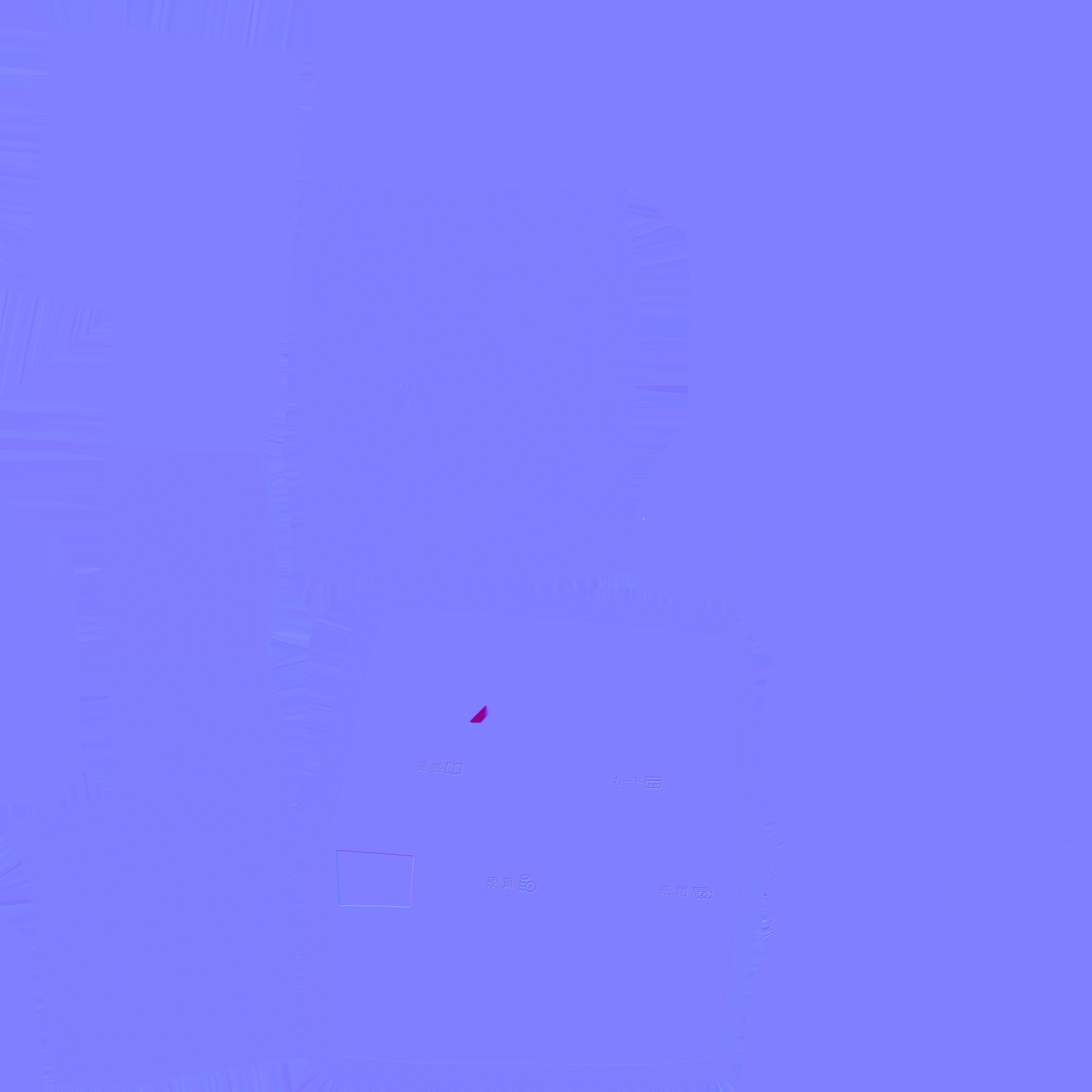 Low-Poly Japanese ATM Low-poly 3D model_10