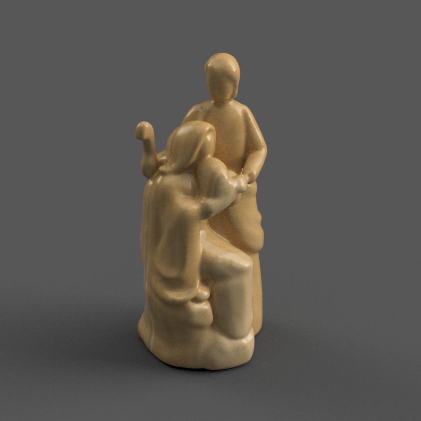 mini nativity sence for desk - table - tree 2 3D print model_2