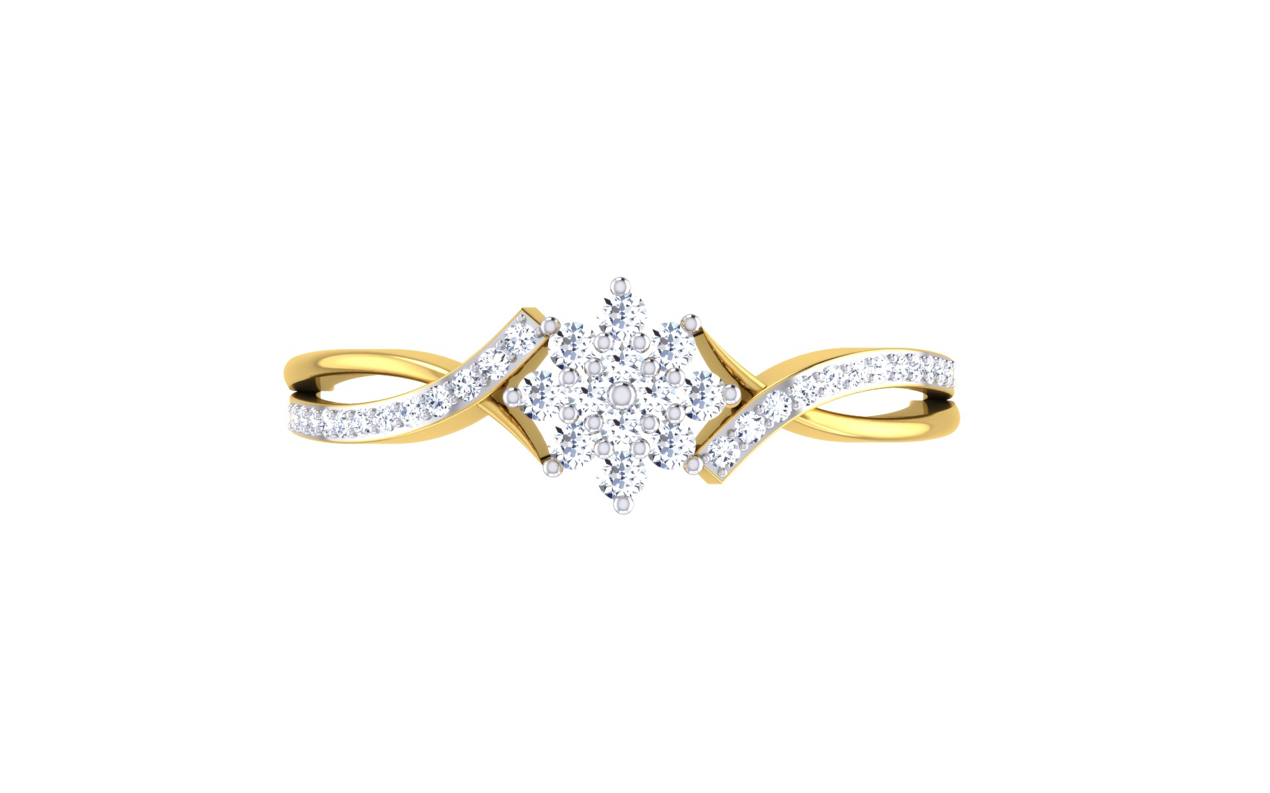 Women Ring Render 3dm STL OBJ FBX Details 3D print model_2