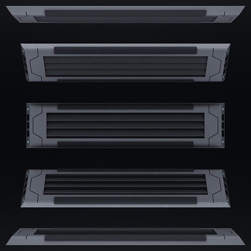 Sci-Fi Vent Low-poly 3D model
