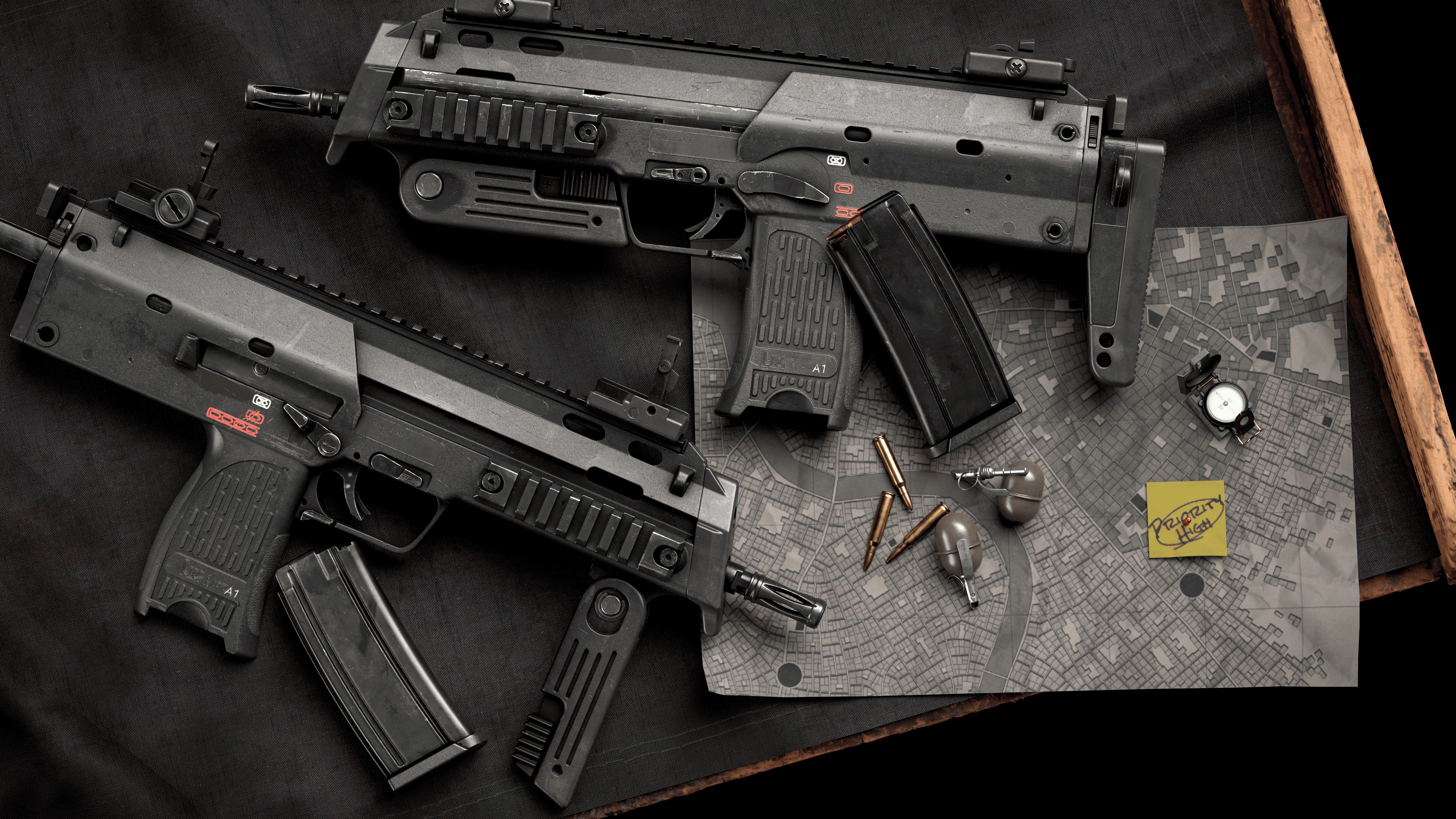 MP7A1 Heckler and Koch Low-poly 3D model_2