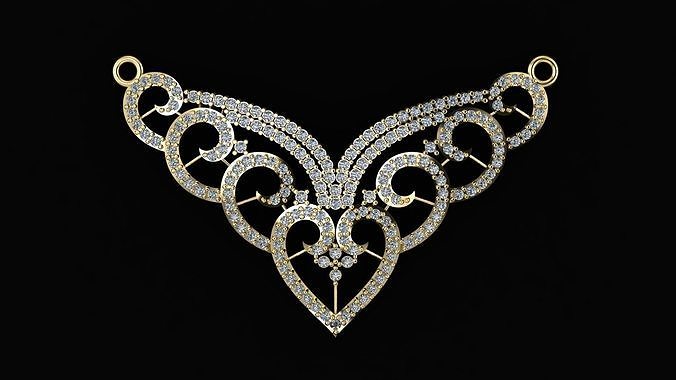 HIP HOP FANCY NECKLACE 3D PRINTABLE MODEL  3D print model