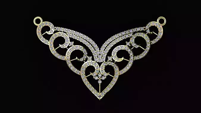 HIP HOP FANCY NECKLACE 3D PRINTABLE MODEL 