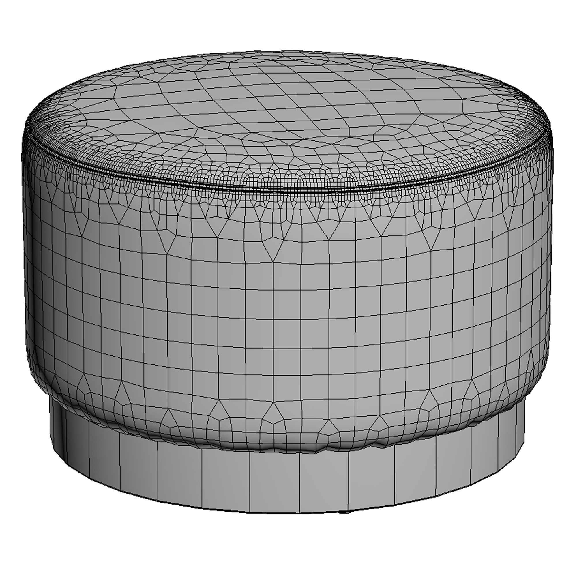 Cult Furniture Viserra Low Stool 3D model_4