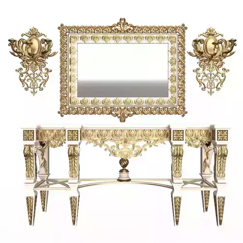 Classic Console Table 013 White