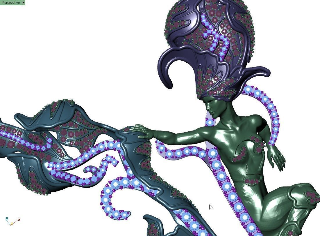 magerit necklace  3D print model_7