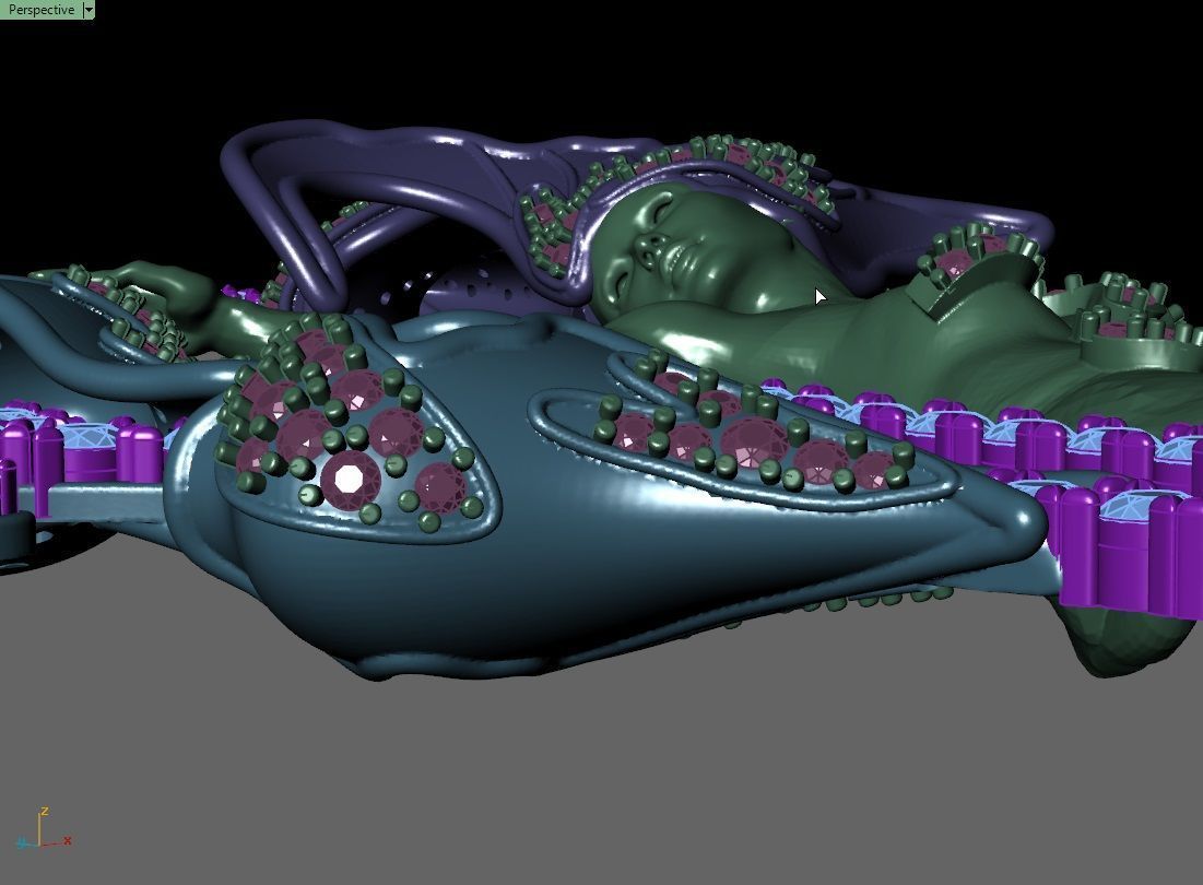 magerit necklace  3D print model_11