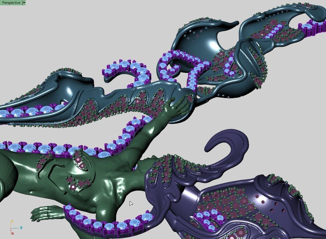 magerit necklace  3D print model_19