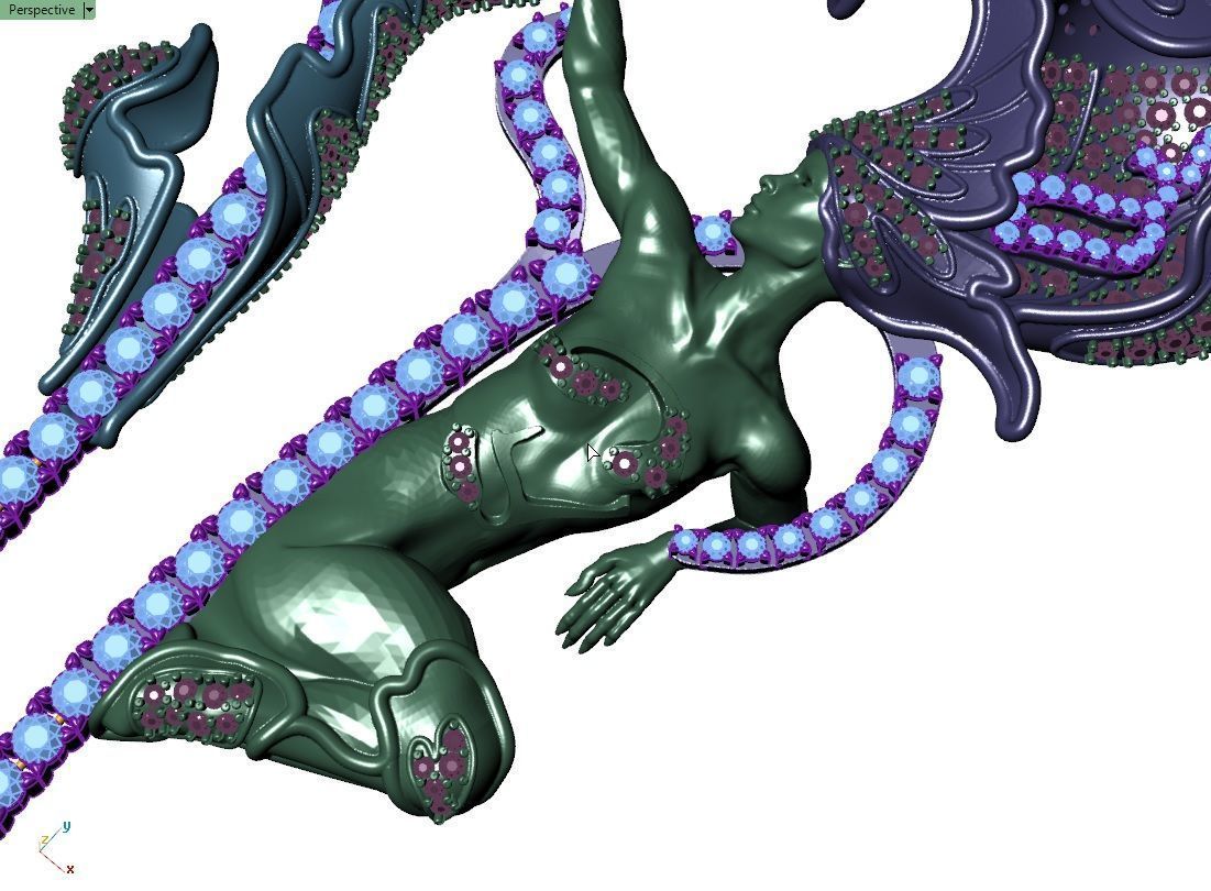 magerit necklace  3D print model_15