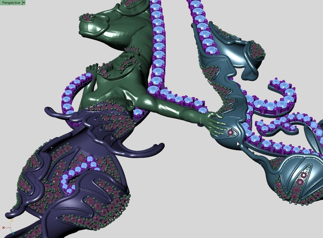 magerit necklace  3D print model_9