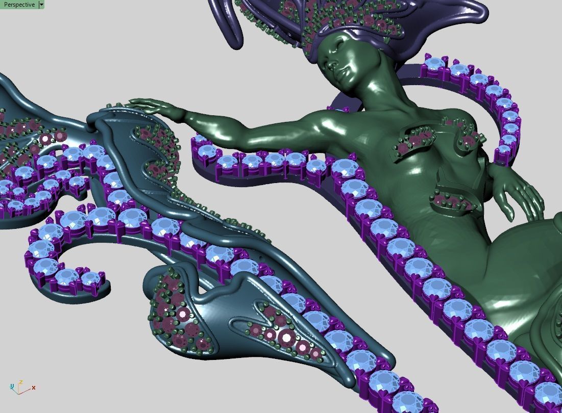 magerit necklace  3D print model_4