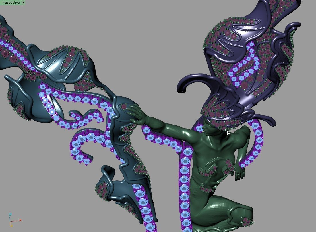 magerit necklace  3D print model_6