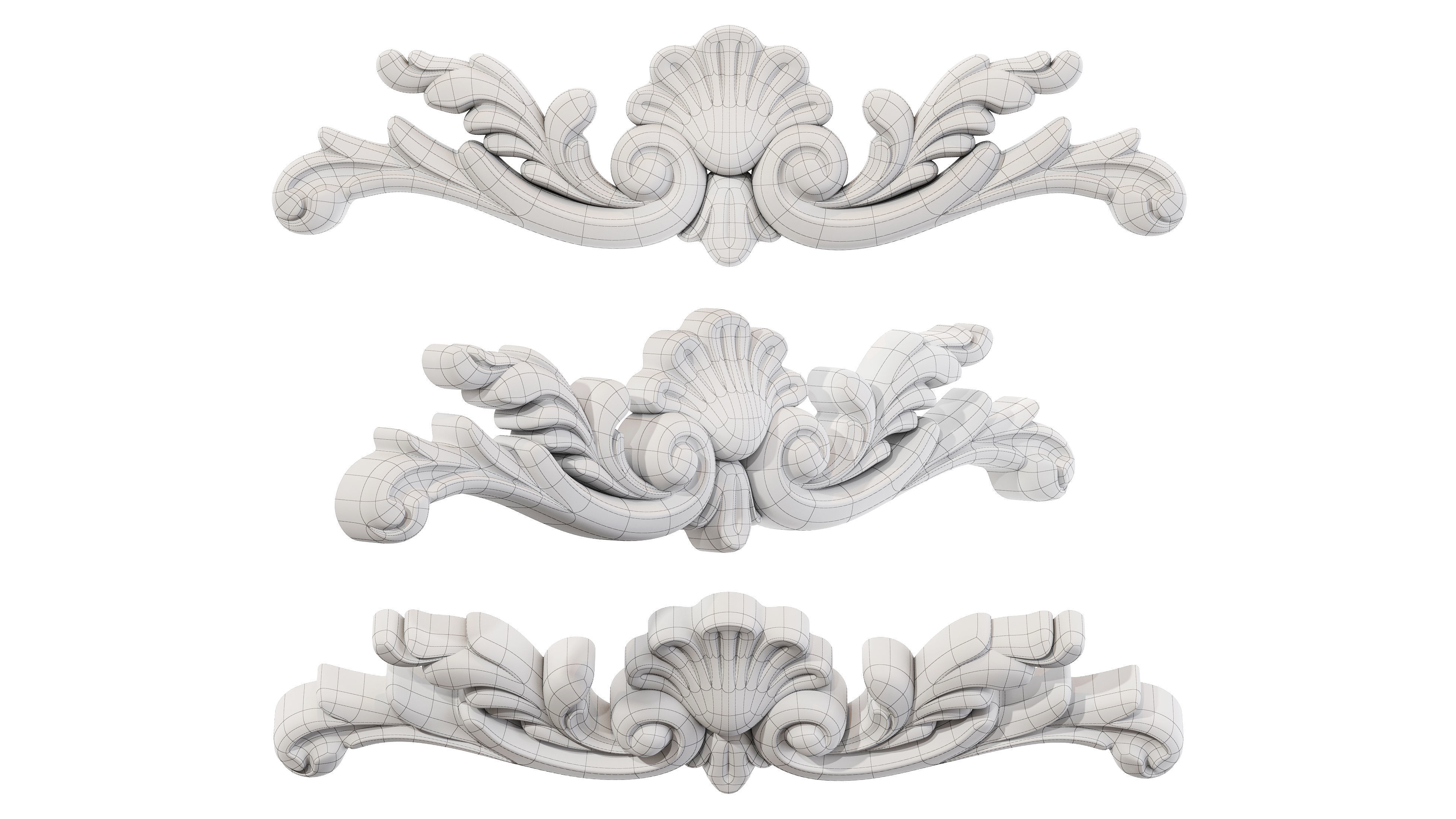 Classic carved 233 3D model_5