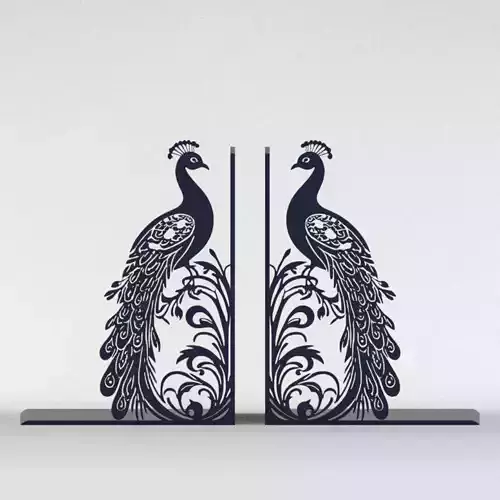 Peacock Bookends 3D print model