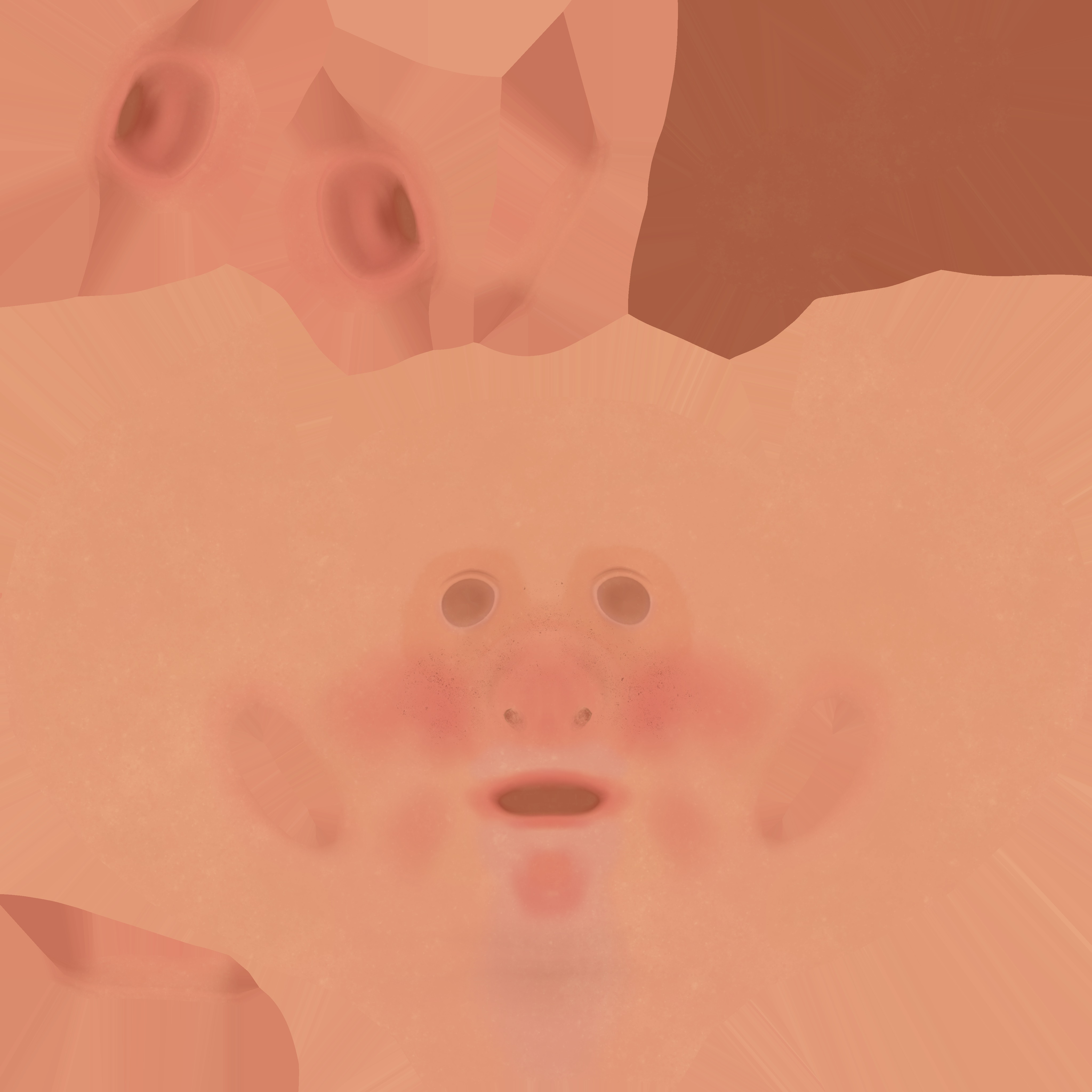 Cartoon Boy Head 3D model_18