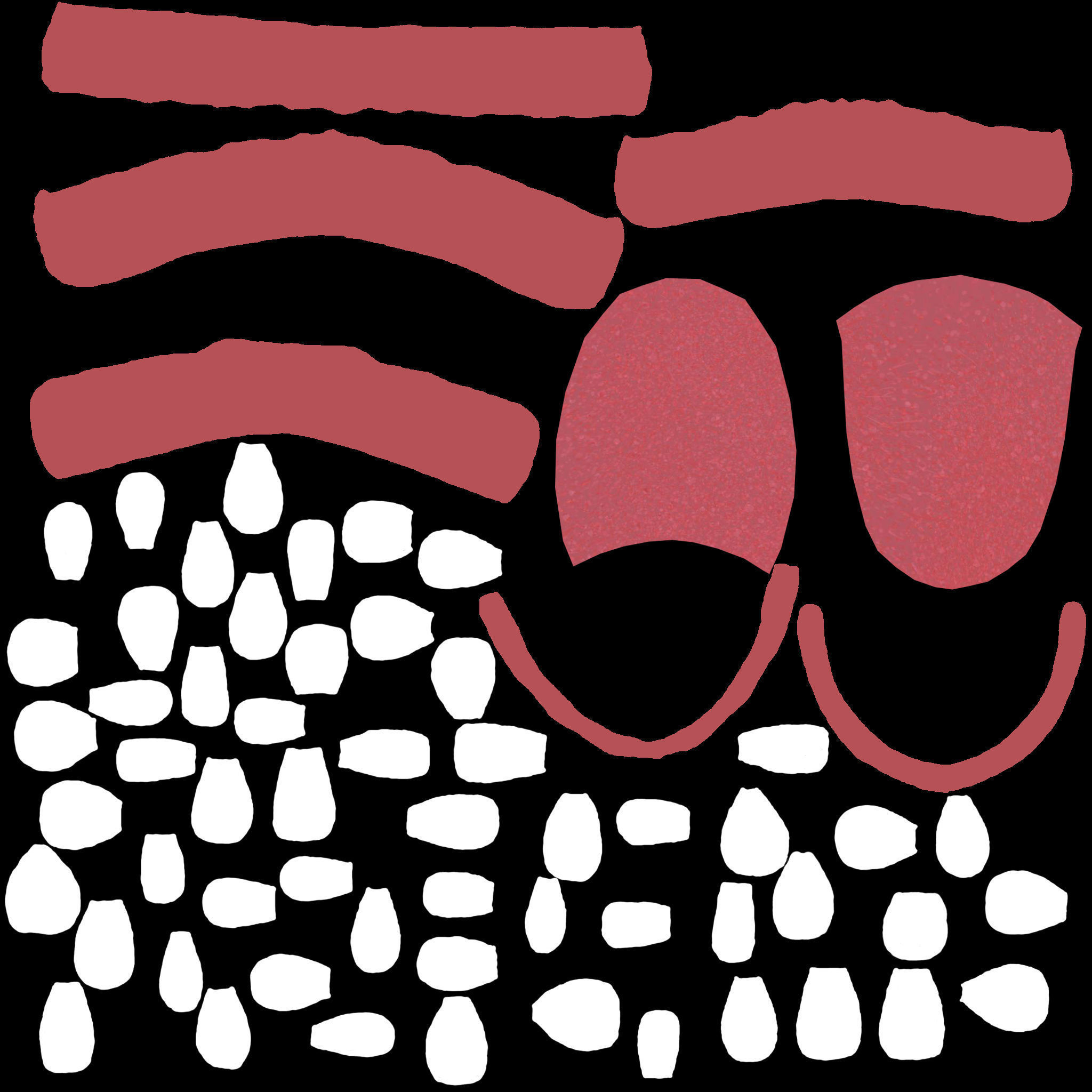 Cartoon Boy Head 3D model_19