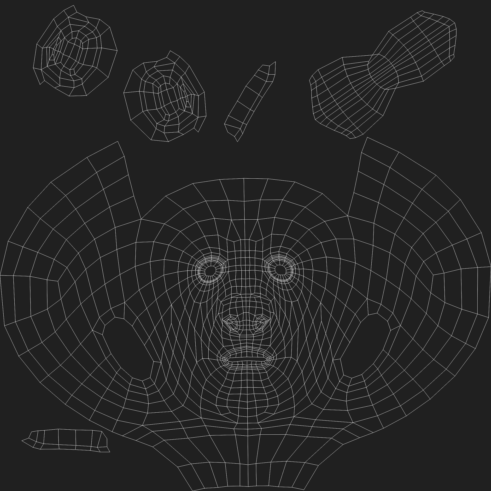 Cartoon Boy Head 3D model_17