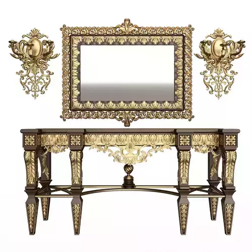 Classic Console Table 013 Black