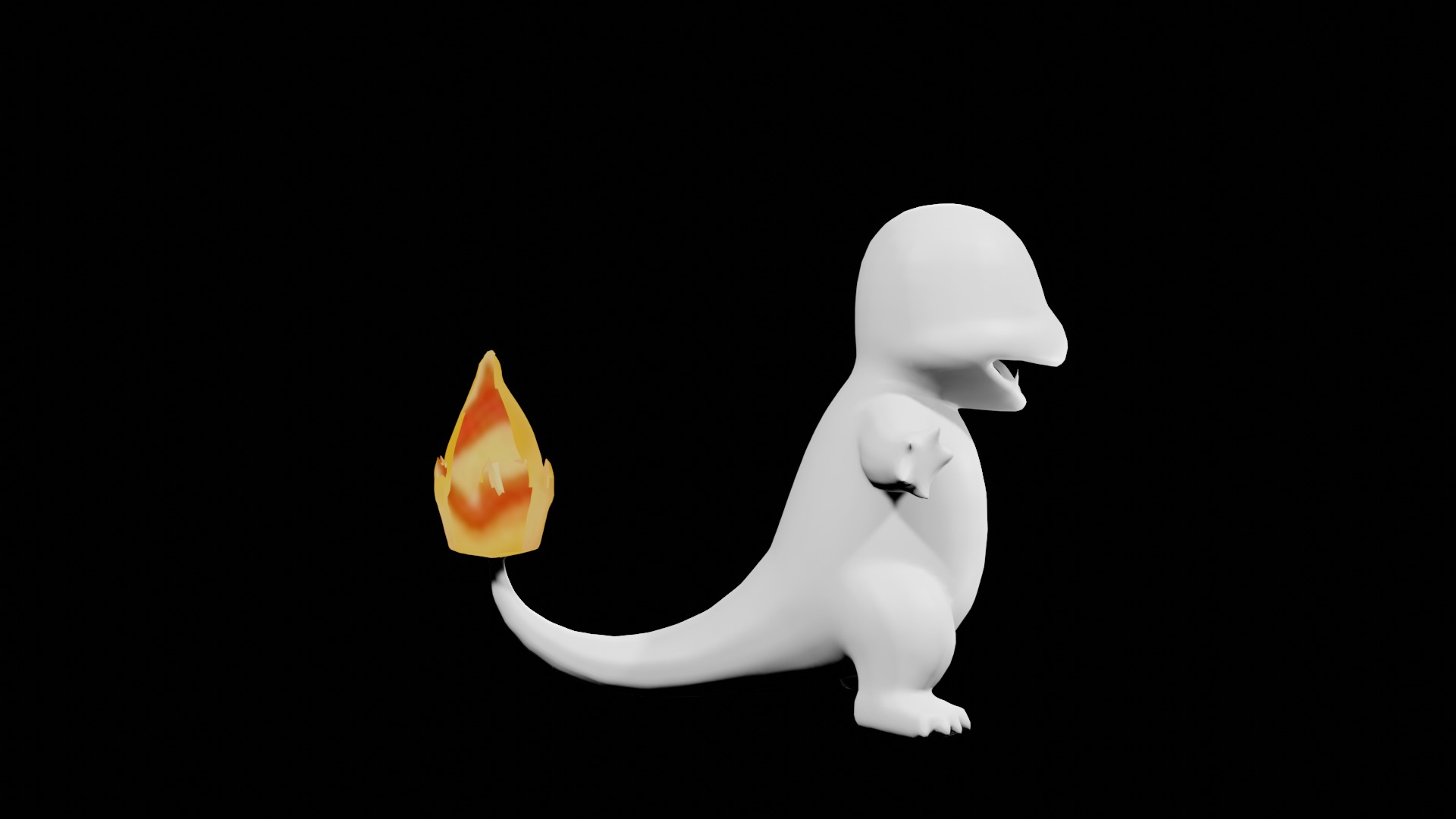 Charmander Pokemon 3D Model 3D print model_5