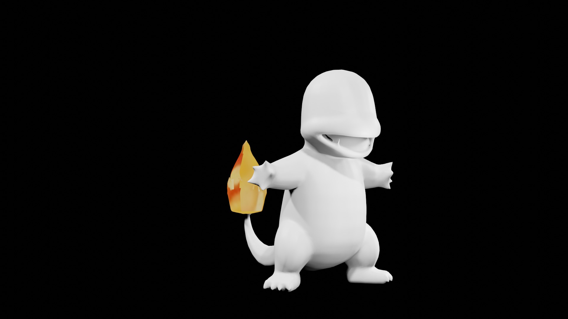 Charmander Pokemon 3D Model 3D print model_4