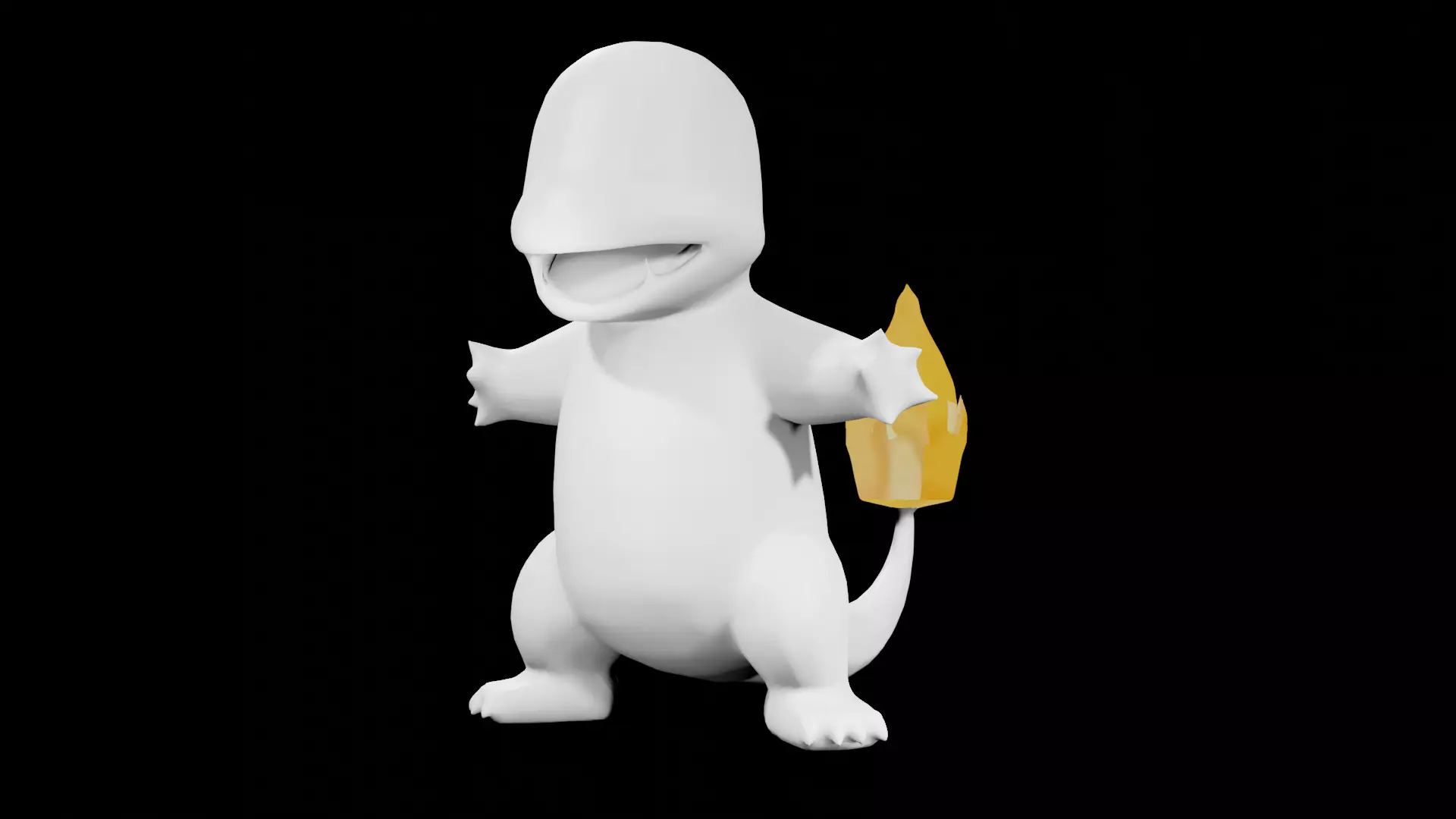 Charmander Pokemon 3D Model 3D print model_0
