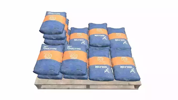 Pallet with Cement Bags