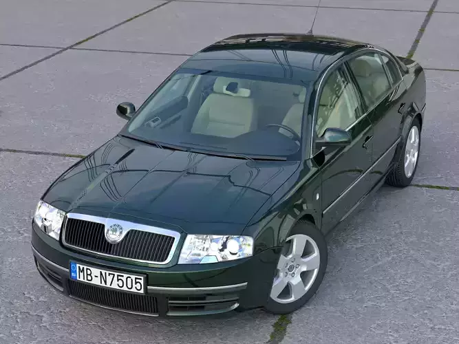 Skoda Superb 2001 3D model
