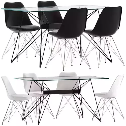 CultFurniture Eames Chair and 6ixty Web Table