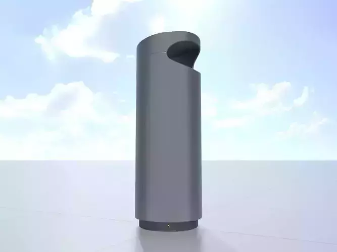 Urban Litter Bin - Aluminium