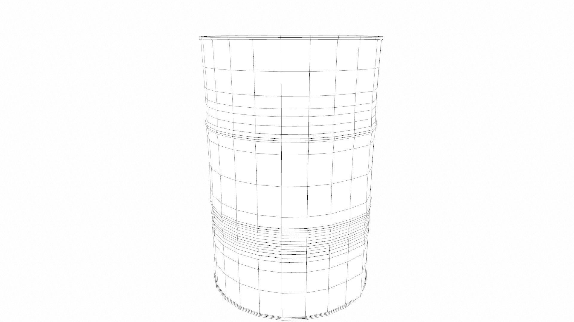 Oil Drum Low-poly 3D model_8