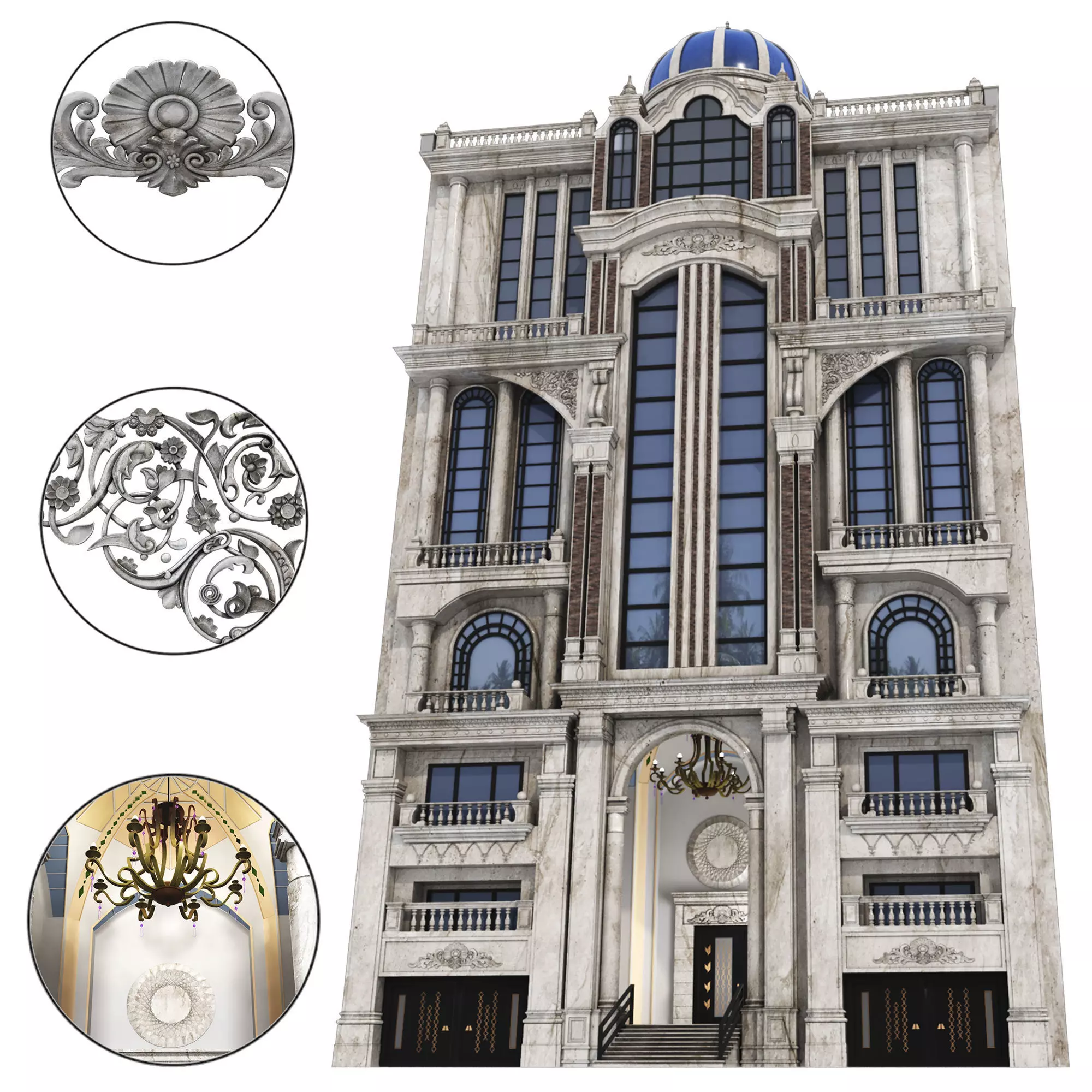 Luxury Building 2 3D model