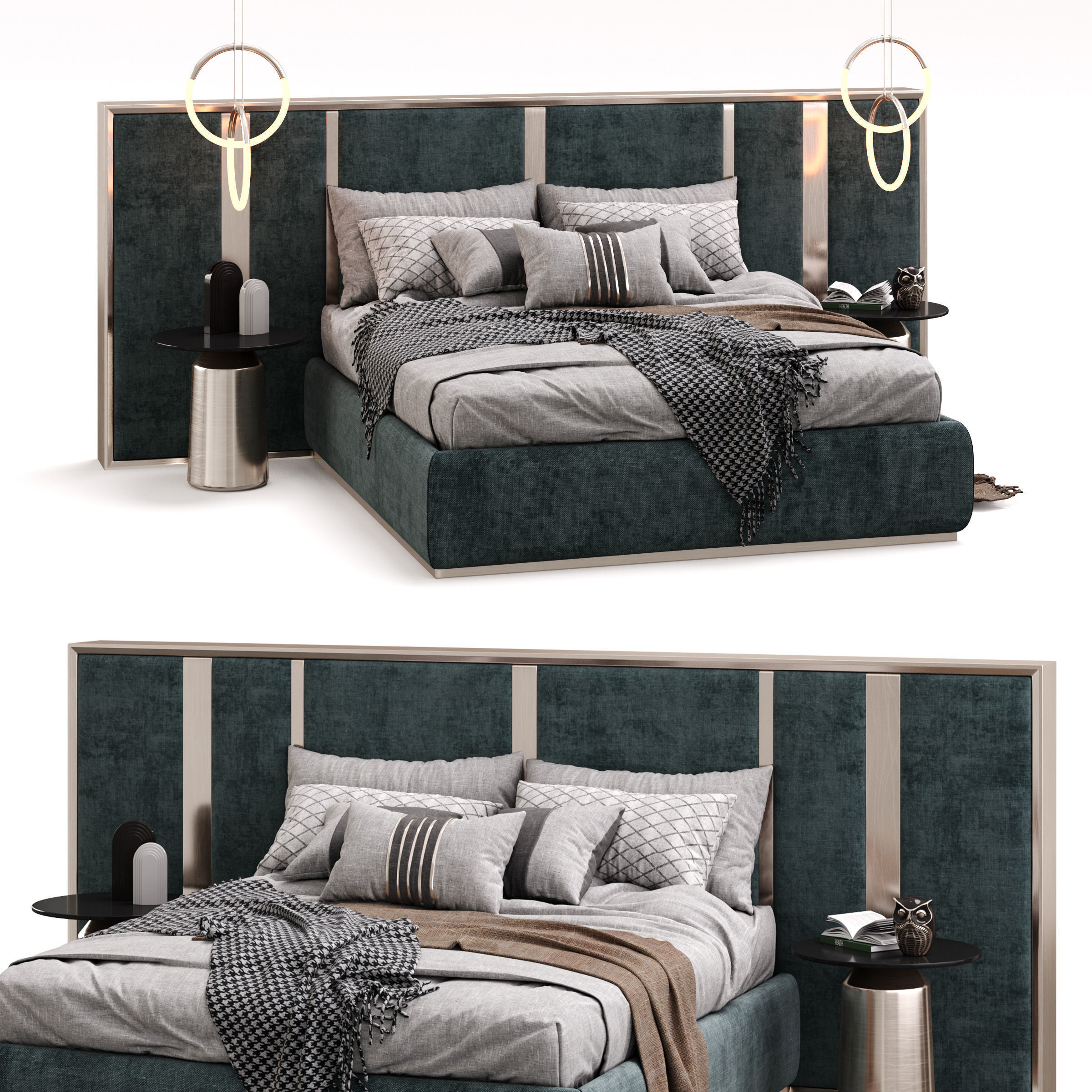 Archmodels vol 284 - collection of bedroom sets 3D model_2